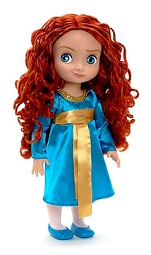 DISNEY ŚLICZNA LALKA MERIDA WALECZ 41cm ANIMATORS