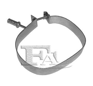 ЗАЖИМ ГЛУШИТЕЛЯ FISCHER CITROEN C3 PICASSO/207/208 (РЕМЕНКА + ПОДВЕСКА)