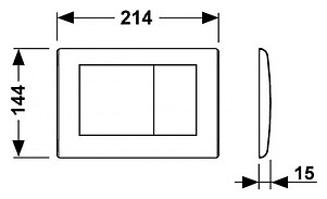 TECE PLANUS PRZYCISK METAL STAL NIERDZEWNA 9240320