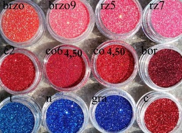 вбейте мелкий блеск GLITTER в пыль из КОНТЕЙНЕРА ФОЛЬГИ