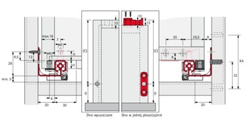 Крепежный элемент для направляющих QUADRO, 1 комплект, HETTICH