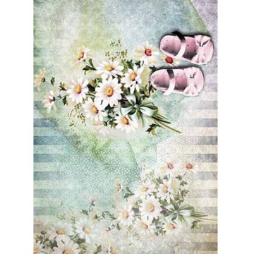 Papier RYŻOWY do Decoupage firmy ITD nr 1396