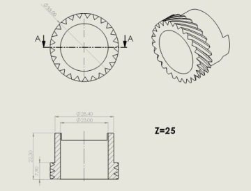 шнек honda magna VF 500 83-90