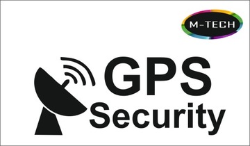 Naklejka na auto GPS SECURITY rozmiar 15x15