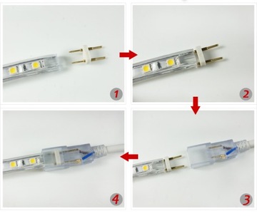 ГИБКИЙ РАЗЪЕМ ДЛЯ СВЕТОДИОДНОЙ ЛЕНТЫ 230В 2835