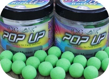 CARP GRAVITY KULKI POP UP 15mm GREEN MUSSEL GLM