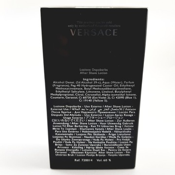 VERSACE Pour Homme ПОСЛЕ БРИТЬЯ 100 мл магазин