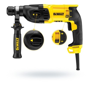 Ударная дрель DeWalt 800W SDS+ 2.6J D25133K с перфоратором