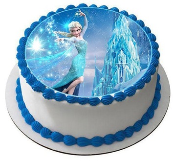 OPŁATEK Opłatki na TORT KRAINA LODU FROZEN ELSA