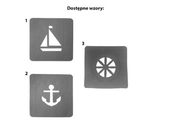Фетровая подставка под кружку, парусник, якорь, цветная