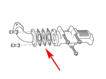 511 Заглушка EGR FIAT OPE 1.9 8V 2.4 10V JTDM CDTi