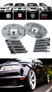 ПРОСТАВКИ 5x112 VAG PASSAT B5 B6 B7 GOLF 20мм + ВИНТЫ