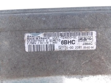 КОМПЬЮТЕР FORD FIESTA MK6 1.25 16V 4S61-12A650-SC