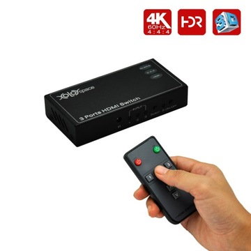 Переключатель HDMI 3x1 HDR 4K HDCP 2.2 ДИСТАНЦИОННЫЙ!