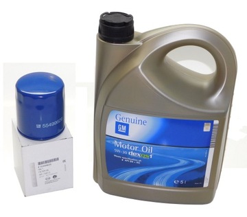 Olej GM 5w-30 dexos1 + filtr GM OPEL Insignia B 1.5