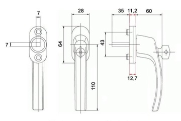 Оконные ручки для окон с КЛЮЧОМ и ключом