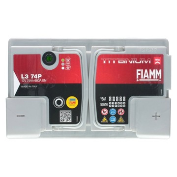 Аккумулятор FIAMM Titanium PRO L3 74P 74 Ач, 680А