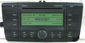 RADIO STREAM MP3 CD SKODA OCTAVIA 2 100% OK + KOD