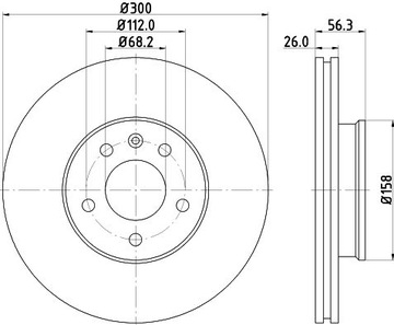 ПЕРЕДНИЕ ДИСКИ, КОЛОДКИ, SEAT ALHAMBRA VW SHARAN 300x26