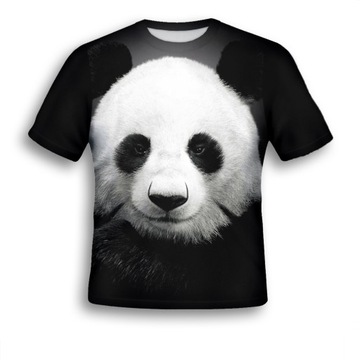 KOSZULKA 3D T-shirt MIŚ PANDA XL MODNA ŚMIESZNA