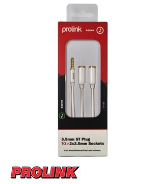 PRZEJŚCIE MINI JACK- 2x GNIAZDO JACK 3.5mm PROLINK