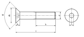 Винты M6x16 DIN 7991 PG A2 10 шт.