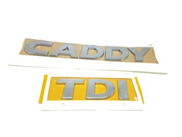 EMBLEMAT NAPIS VW CADDY TDI 2K5853687 znaczek