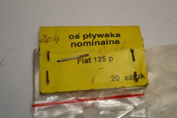 Fiat 125p Oś pływaka paliwa gaźnika Nominalna NOWA