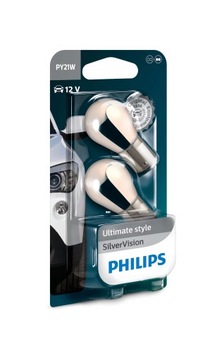 PHILIPS SILVER VISION PY21W 12V 21W BAU15S DUO