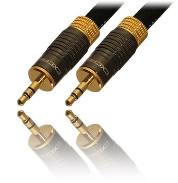 KABEL JACK 3,5mm - Jack 3,5 CX HJ405 Hi Line 5m PREMIUM SREBRO Hi-END AUDIO