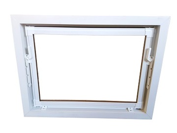 OKNO 900 x 500 INWENTARSKIE GARAŻOWE ORZECH