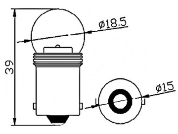 Светодиодная лампа Cree UHP p21w ba15s 12 В 24 В БЕЛАЯ RS