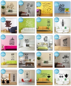 КУХОННЫЕ НАСТЕННЫЕ НАКЛЕЙКИ кофейные наклейки кафе L