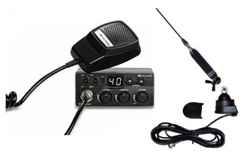 RADIO CB MIDLAND M-ZERO PLUS + ANTENA MONTAŻOWA SIRIO TITANIUM 1500 +UCHWYT