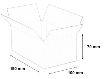 КАРТОННАЯ КОРОБКА 190х100х70 мм 400г 100 шт.