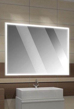 LED ЗЕРКАЛО в AL FRAME, 120x80 см, сильное освещение