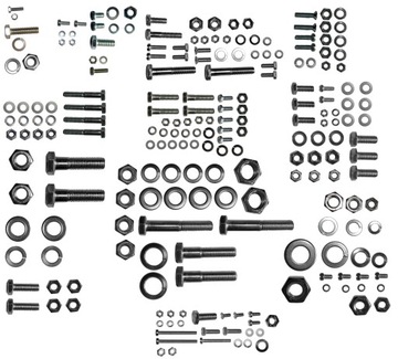 WSK 125 B3 ŚRUBY STALOWE OCYNK + ŚRUBY SILNIK
