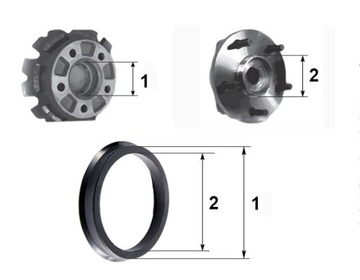 Центрирующие кольца 67.1/66.1 300 размер 4 шт.