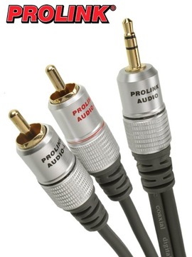 КАБЕЛЬ mini JACK 3,5 - 2RCA PROLINK EXCLUSIVE 20м
