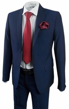 МОДНЫЙ ТЕМНО-СИНИЙ КОСТЮМ R56/98/164 SLIMFIT TK260