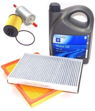 OLEJ GM 10w/40 5L I FILTRY OPEL CORSA C 1.0 1.2