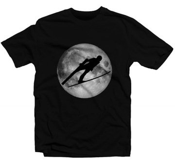 KOSZULKA T-SHIRT KSIĘŻYC SKOCZEK NARCIARSKI M