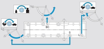 ASSA ABLOY DC140 Доводчик с замком, коричневый