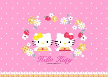OPŁATKI na tort HELLO KITTY prostokąt, grube, 24h