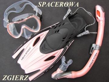 ABC Junior SET MASK Snorkel FINS регулируемый 27/31