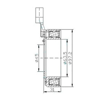 КАТУШКА МУФТЫ КОМПРЕССОРА AC АВТО КОНДИЦИОНЕРА VISTEON VS-16 97/64/45/31MM