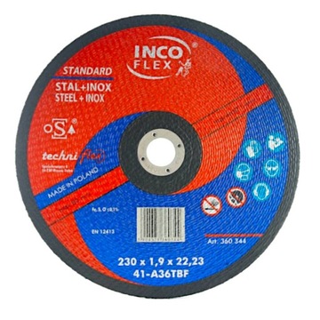 TARCZA DO CIĘCIA STAL+INOX 230x1,9 INCO FLEX