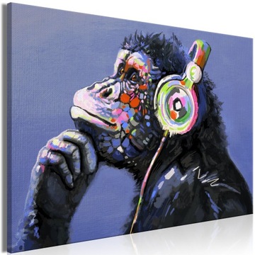 murando OBRAZ BANKSY MAŁPA 90x60 g-C-0089-b-a