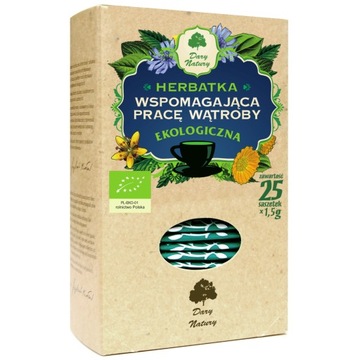 HERBATA WSPOMAGAJĄCA PRACĘ WĄTROBY BIO DARY NATURY