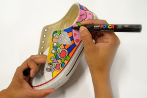 Маркер Uni с краской POSCA PC-5M Серебристый 1,8-2,5 мм